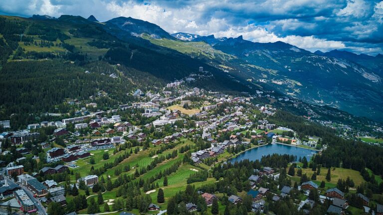 Skigebiet Crans-Montana in der Schweiz
