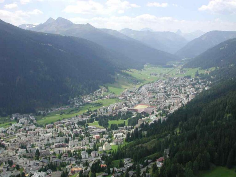 Skigebiet Davos-Klosters in der Schweiz