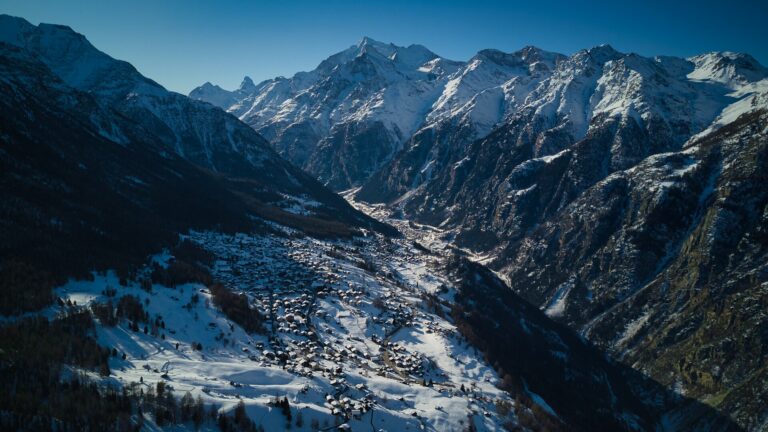 Skigebiet Grächen in der Schweiz