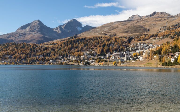 Skigebiet St. Moritz in der Schweiz